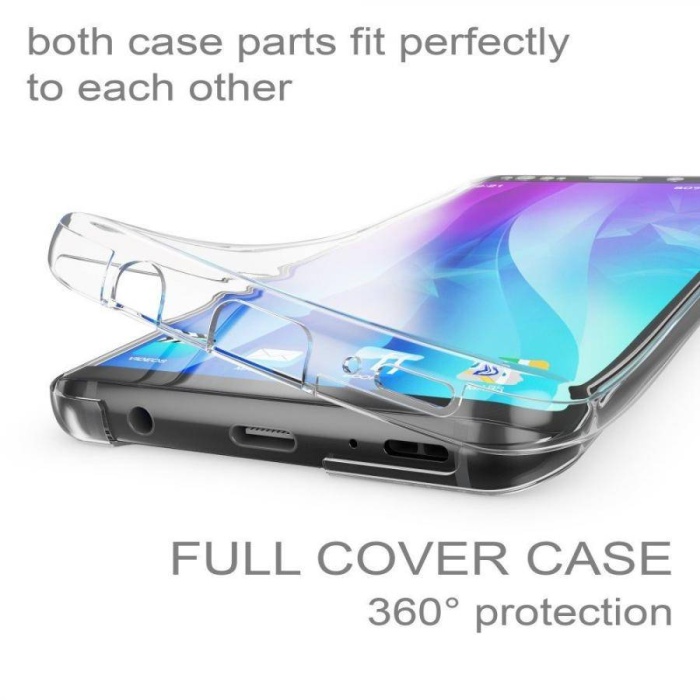Samsung Galaxy S9 Çift Taraflı Silikon Kılıf Şeffaf