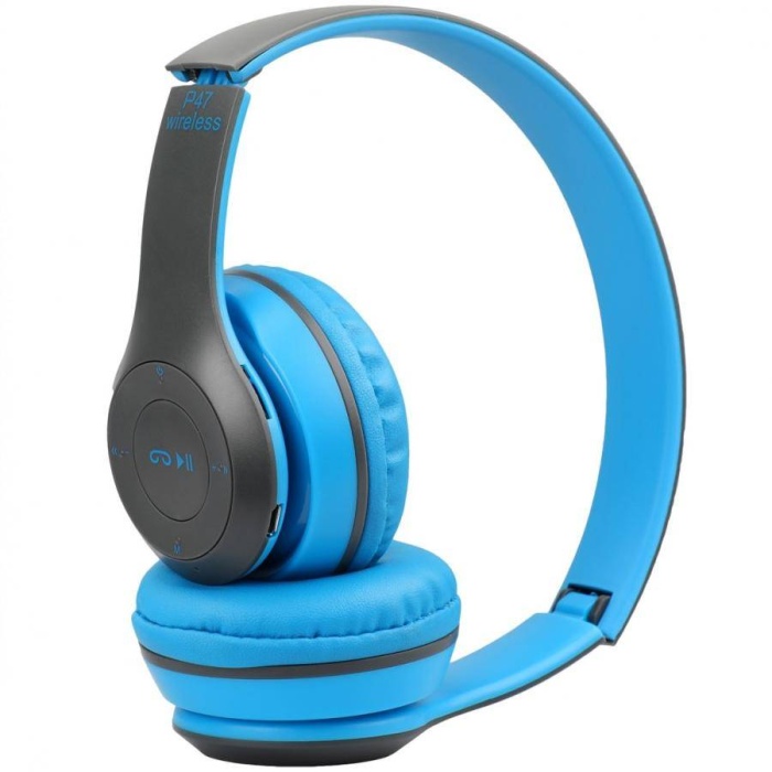 P47 Kulaküstü Bluetooth Kulaklık 5.0+EDR Mavi