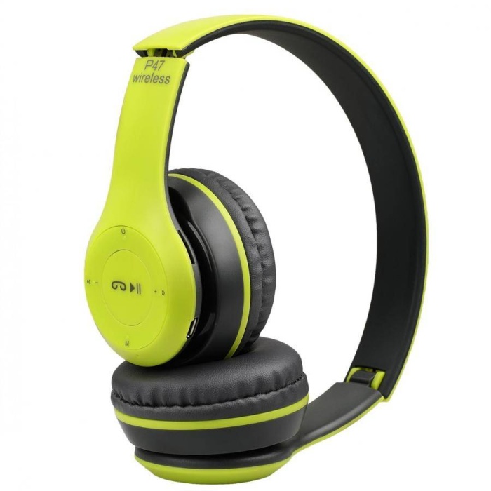 P47 Kulaküstü Bluetooth Kulaklık 5.0+EDR Yeşil