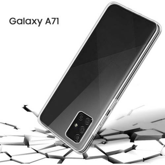 Samsung Galaxy A71 Çift Taraflı Silikon Kılıf Şeffaf
