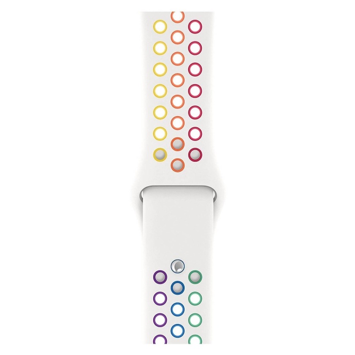 Apple Watch Series 6 44 MM Fileli Kordon Beyaz-Renkli
