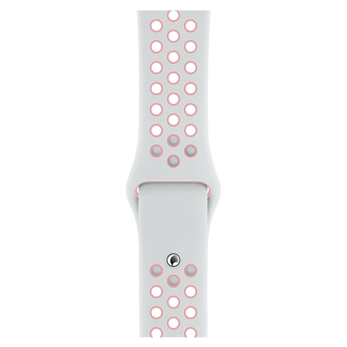 Apple Watch Series 6 44 MM Fileli Kordon Beyaz-Pembe