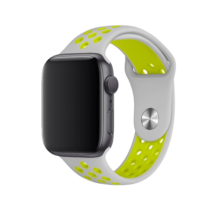 Apple Watch Series 6 44 MM Fileli Kordon Gri-Sarı