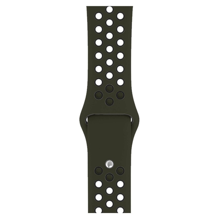 Apple Watch Series 6 44 MM Fileli Kordon Zeytin-Siyah
