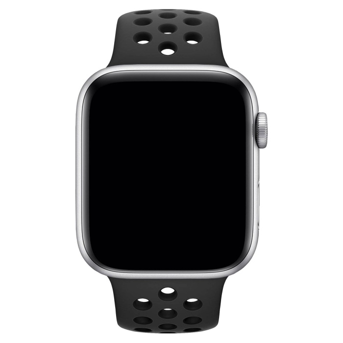 Apple Watch Series 7 41 MM Fileli Kordon Siyah-Siyah