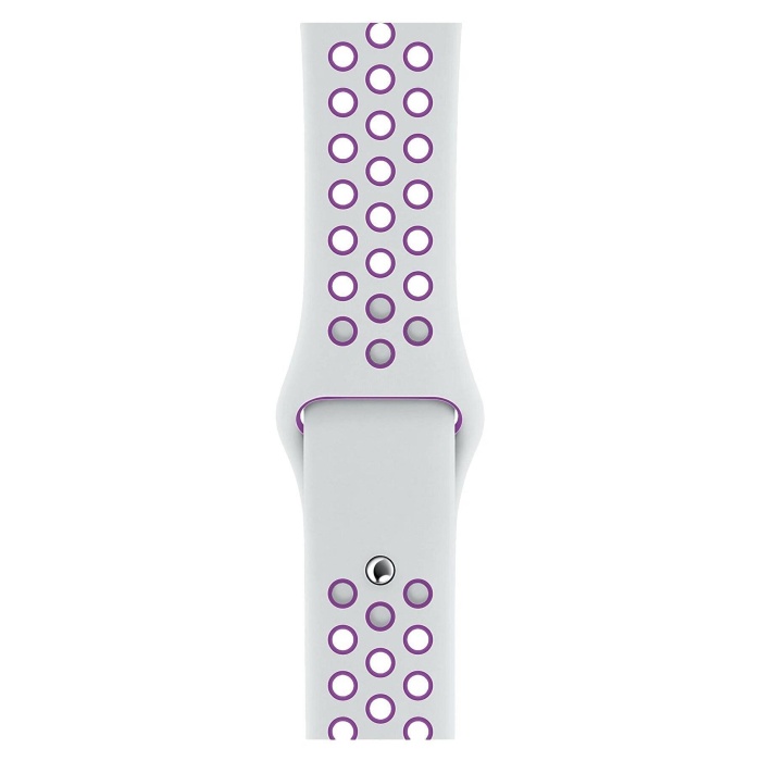 Apple Watch Series 7 45 MM Fileli Kordon Beyaz-Mor