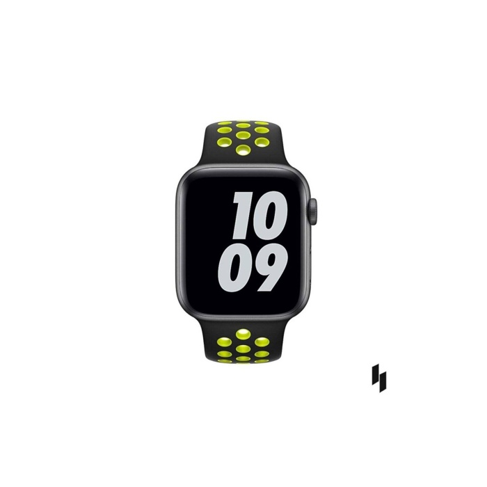 Apple Watch Series 7 45 MM Fileli Kordon Siyah-Sarı
