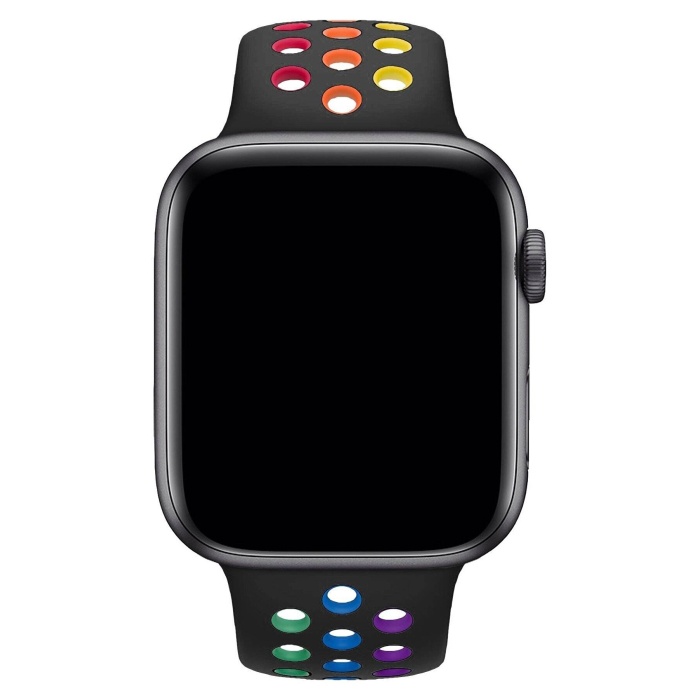 Apple Watch Series SE 40 MM Fileli Kordon Siyah-Renkli