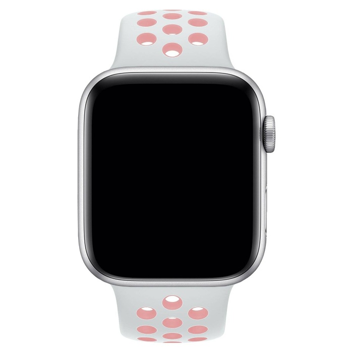 Apple Watch Series 9 41 MM Fileli Kordon Beyaz-Pembe