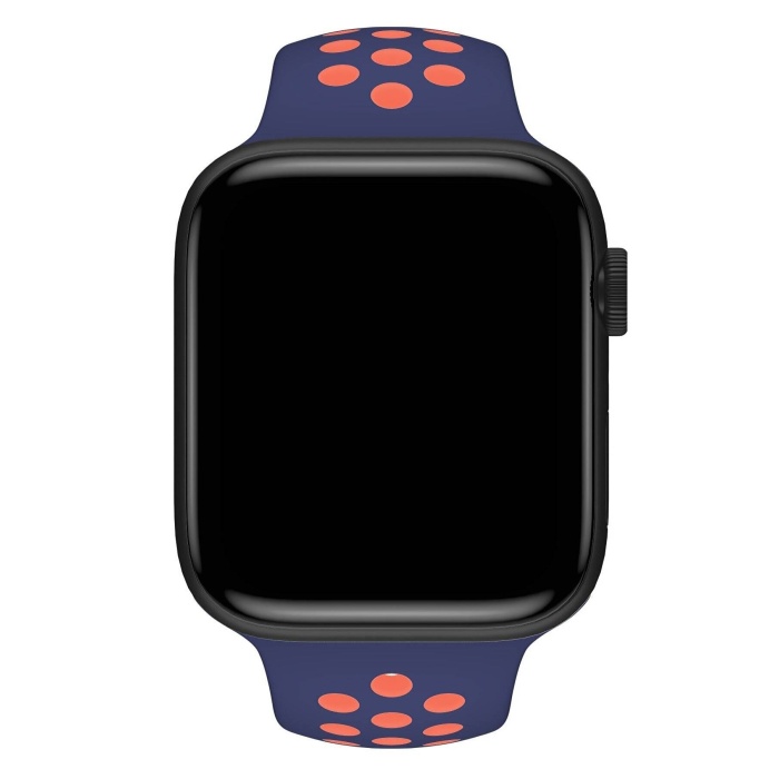 Apple Watch Series 9 41 MM Fileli Kordon Lacivert-Pembe