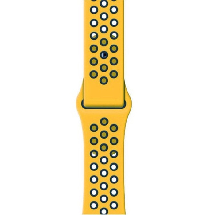 Apple Watch Series 9 41 MM Fileli Kordon Sarı-Siyah