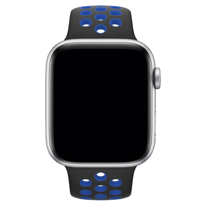 Apple Watch Series 9 41 MM Fileli Kordon Siyah-Lacivert
