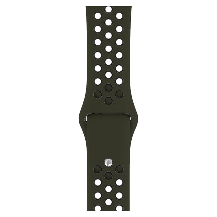 Apple Watch Series 9 45 MM Fileli Kordon Zeytin-Siyah