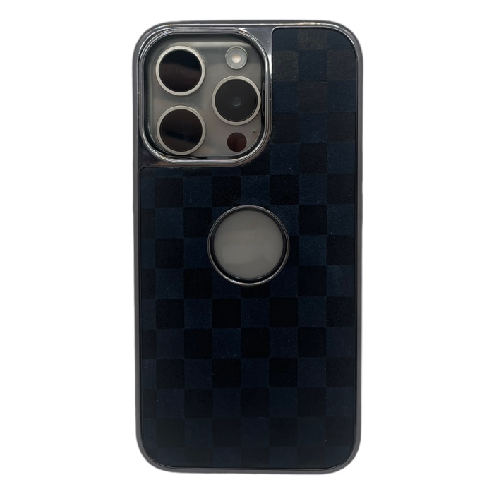 Hole Checkers Case Kahverengi iPhone 14 Pro Max