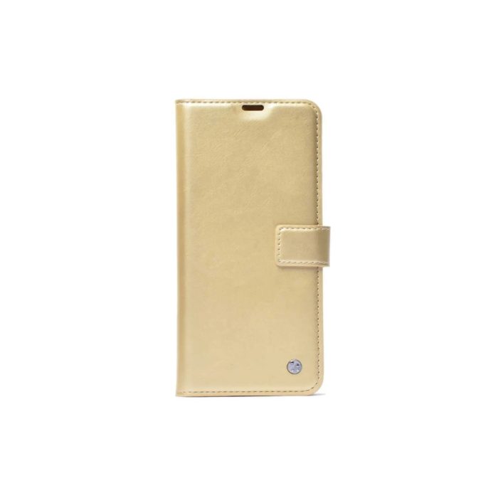 Xiaomi Redmi Note 9 Pro Cüzdanlı-Standlı-Kapaklı Kılıf Gold
