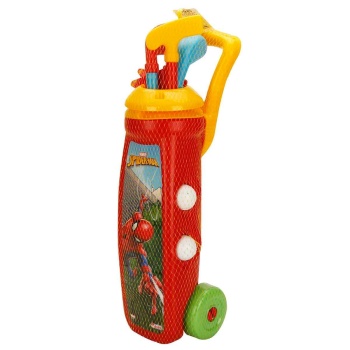 Spiderman Golf Arabası Oyuncak Eğitici Oyun Seti Kırmızı