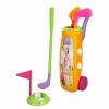 Barbie Golf Arabası Oyuncak Eğitici Oyun Seti Sarı