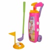 Barbie Golf Arabası Oyuncak Eğitici Oyun Seti Pembe