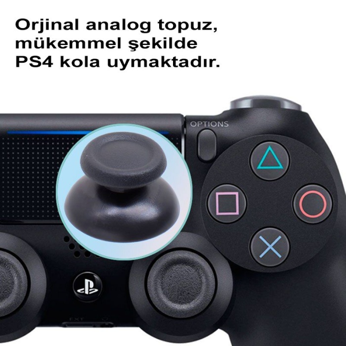 1 Adet PS4 Analog Topuz Yedek Parça PS v1 v2 Tüm PS4 Kollara Uyumlu PS4 Analog Thumb Stick