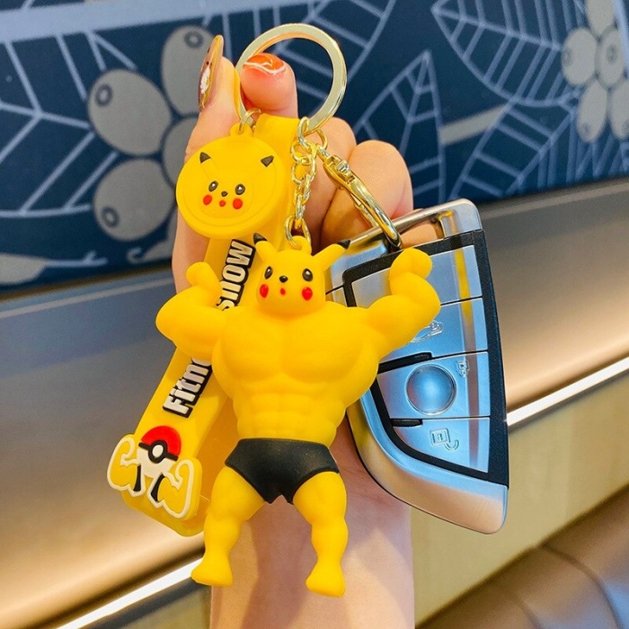 Pikachu Anahtarlık Pokemon Fitness Anahtarlık Pokemon Figür Anime Anahtarlık