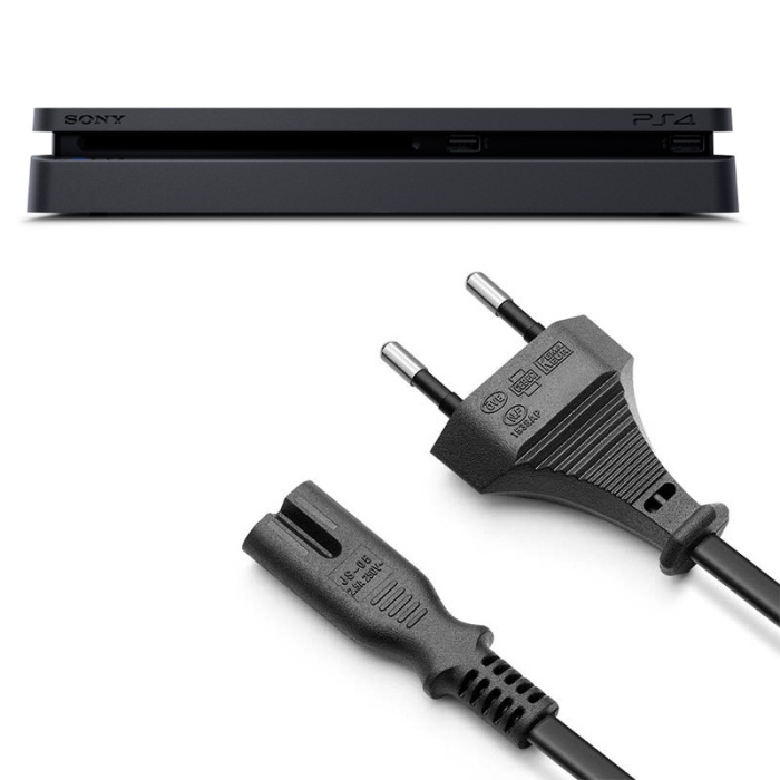 PS4 Slim Güç Kablosu 1.5m Playstation 4 Slim Kasa Uyumlu PS4 Kablo Yedek Parça