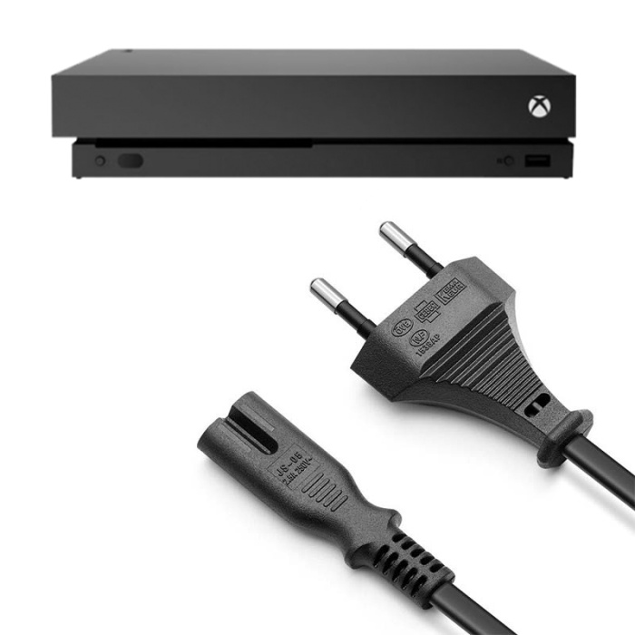 Xbox One X Güç Kablosu 1.5m Xbox One S X Uyumlu Xbox Güç Kablosu Yedek Parça