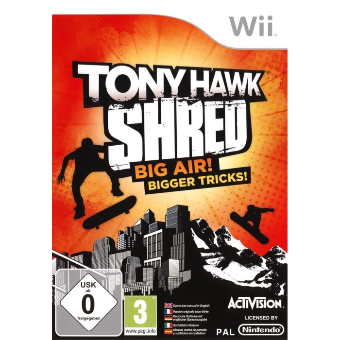 Tony Hawk Shred Nintendo Wii Oyun