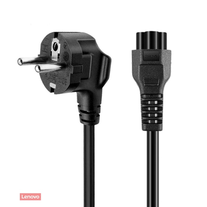 Lenovo Notebook Adaptör Güç Kablosu 1.2 Mt Yonca Power Kablo Laptop Bilgisayar Kablosu