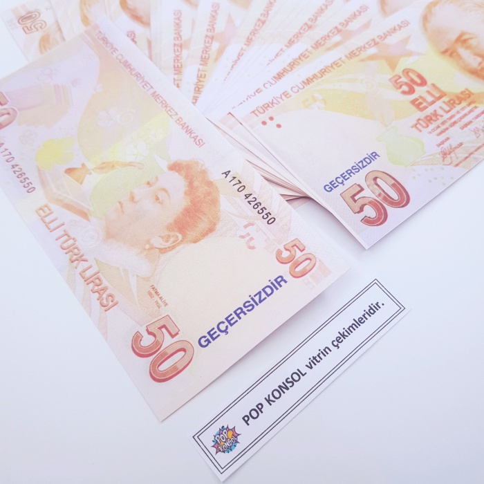 100 Adet Geçersiz Para Parti Şaka Düğün Parası Karışık Türk Lirası