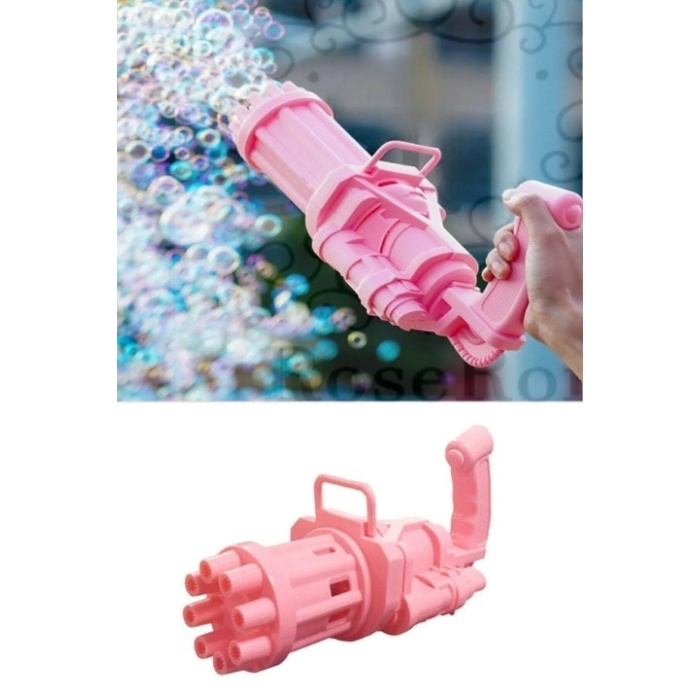 Pilli Köpük Tabancası Kutulu Oyuncak Pembe