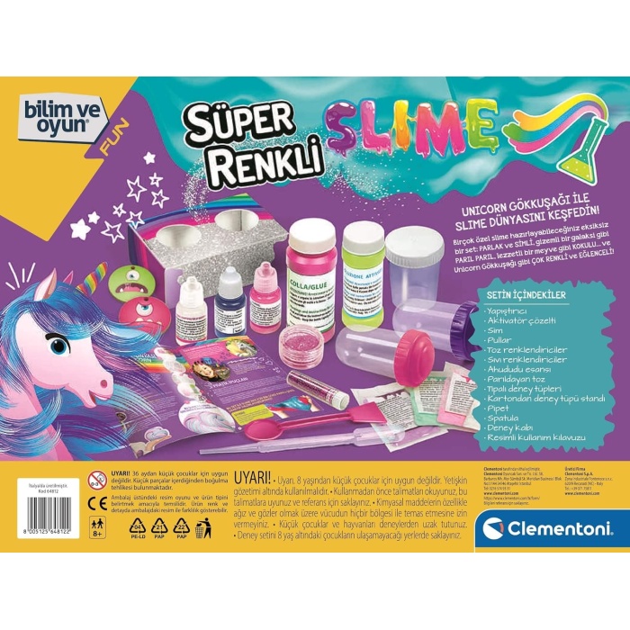 Clementoni Bilim ve Oyun Süper Renkli Slime