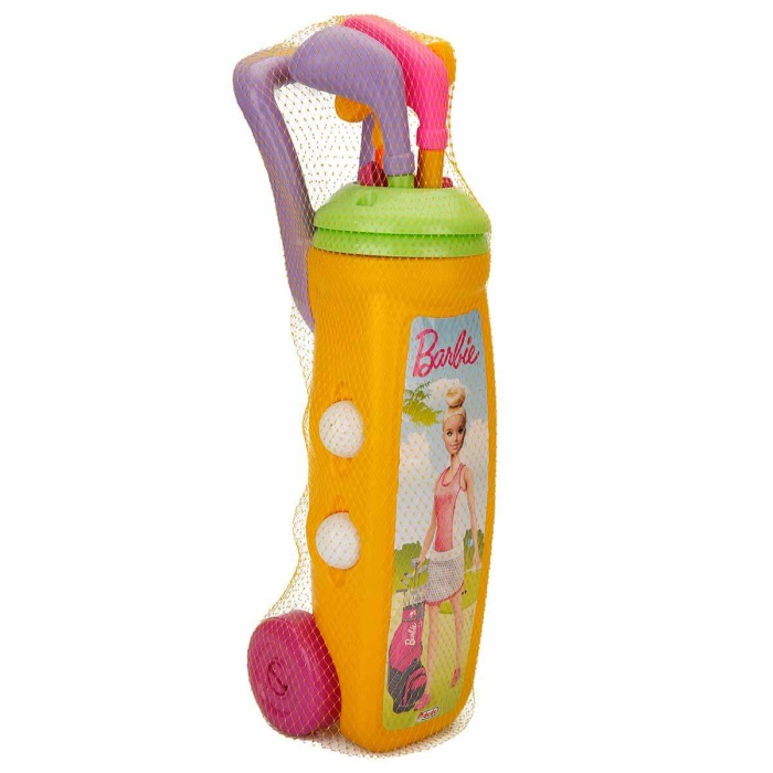 Barbie Golf Arabası Oyuncak Eğitici Oyun Seti Sarı