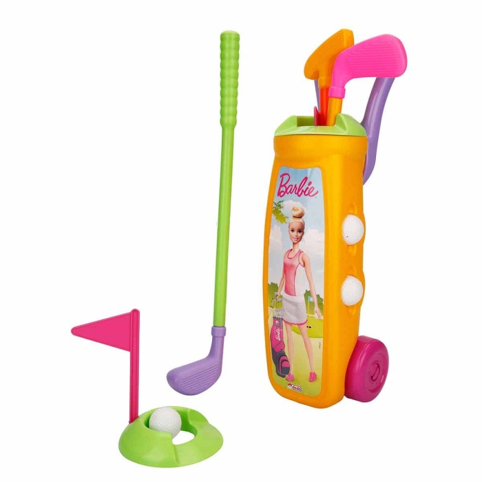 Barbie Golf Arabası Oyuncak Eğitici Oyun Seti Sarı