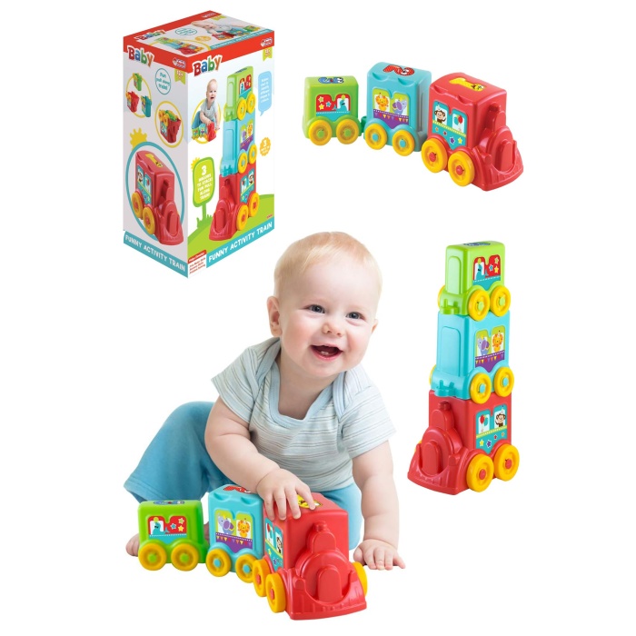 Dede Baby Tren Kule Aktivite Treni Eğitici Oyuncak