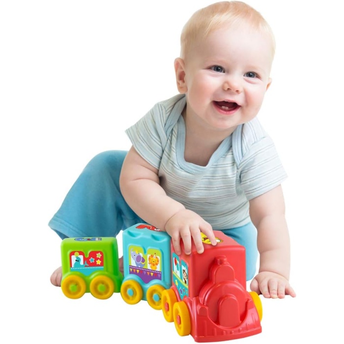 Dede Baby Tren Kule Aktivite Treni Eğitici Oyuncak