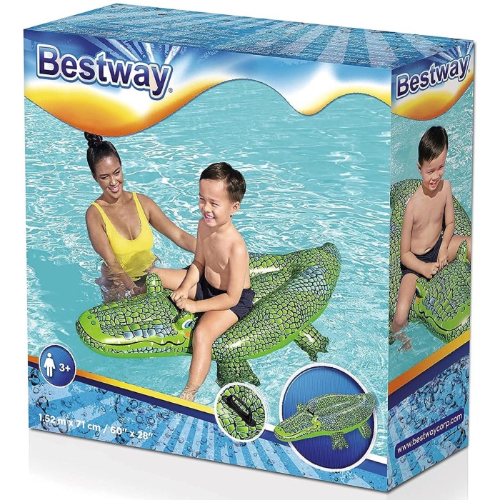 Bestway Şişme Timsah Tutunmalı Deniz Yatağı Plaj Aksesuar Oyuncak