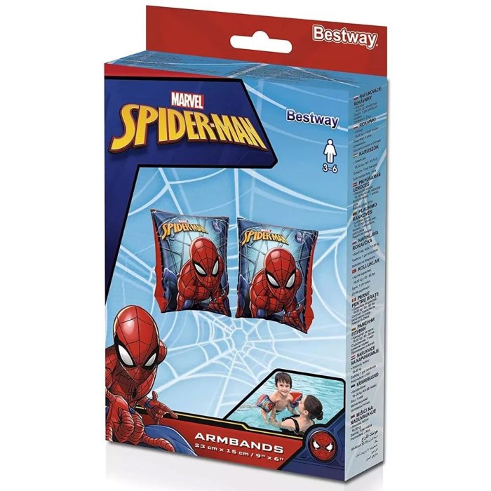 Spiderman Çocuk Şişme Kolluk Örümcek Adam Deniz Plaj Yüzme Kolluğu Oyuncak