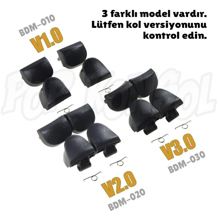 Ps5 Tetik Seti V1 Uyumlu BDM-010 Omuz Tuşu L1 R1 L2 R2 PS5 Yedek Parça Kol Tamiri
