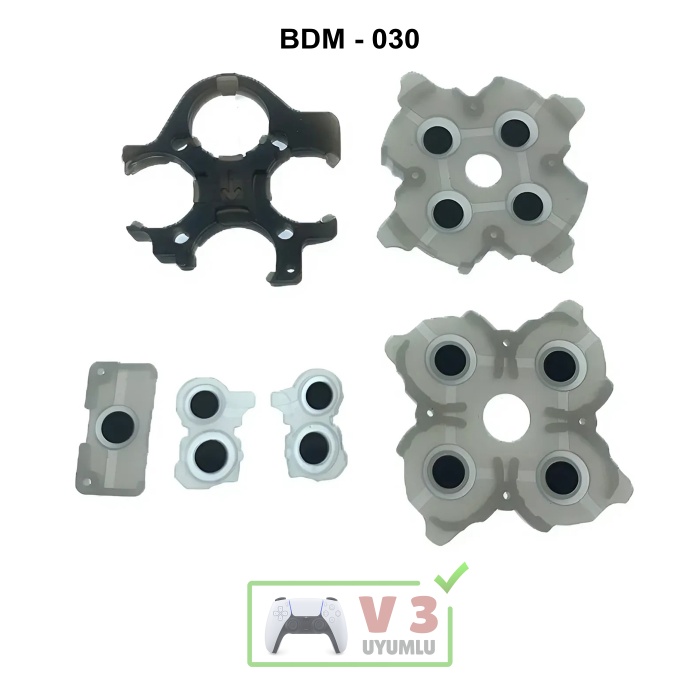 Ps5 İç Lastik Seti V3 Uyumlu BDM-030 Silikon İletken PS5 Yedek Parça Kol Tamiri