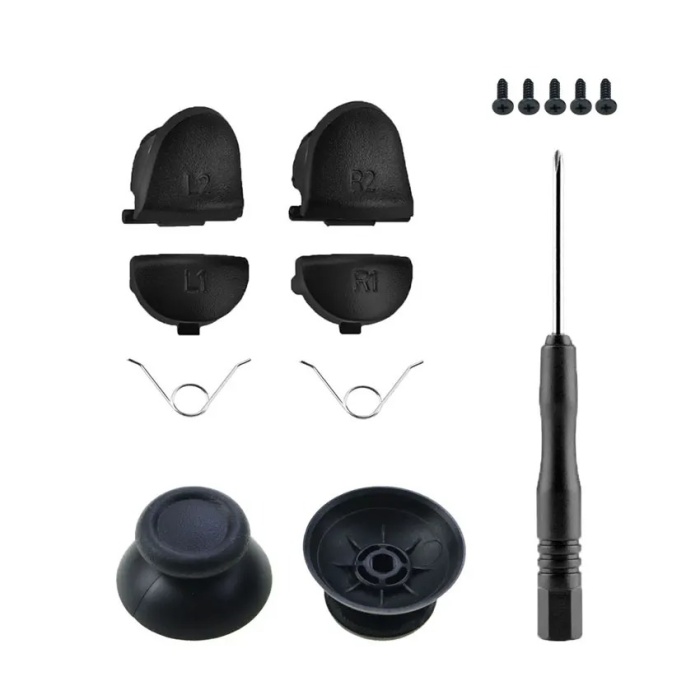 001 010 011 Analog Topuz Omuz Tuşu Tetik Yedek Vida Tornavida Set PS4 Kol Tamir Yedek Parça