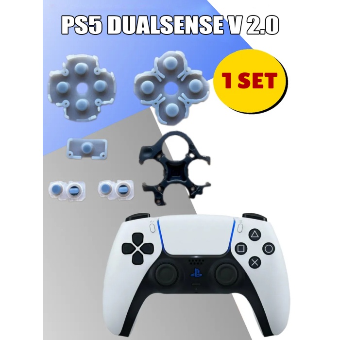 Ps5 İç Lastik V2 Silikon İletken PS5 Dualsense Versiyon 2 Tamir Yedek Parça