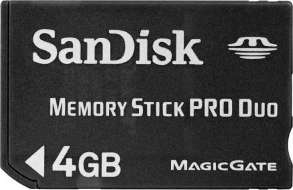 Sandisk Memory Stick Pro Duo 4GB Magicgate MS Hafıza Kartı Siyah Renk