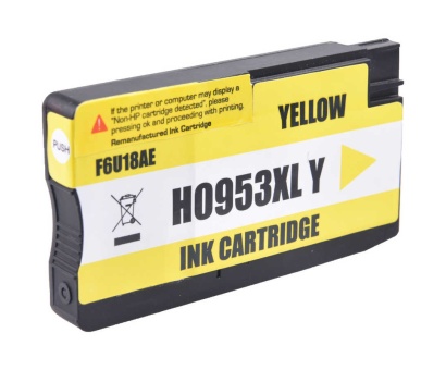 Hp 953XL-F6U18AE Sarı Muadil Kartuş Yüksek Kapasiteli