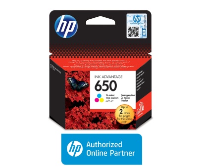 Hp 650-CZ102AE Renkli Orjinal Mürekkep Kartuşu