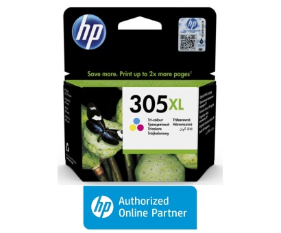Hp 305XL-3YM63AE Renkli Orjinal Kartuş Yüksek Kapasiteli