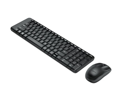 Logitech MK220 Kablosuz Türkçe Klavye Mouse Seti - Siyah