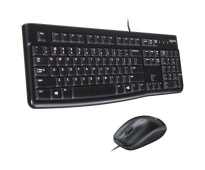 Logitech MK120 USB Kablolu Tam Boyutlu Türkçe Klavye Mouse Seti - Siyah