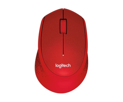Logitech M330 Sessiz Kablosuz Optik Mouse - Kırmızı