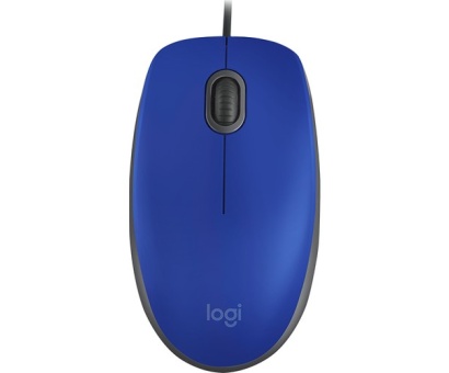Logitech M110 Kablolu Sessiz Mouse - Mavi (910-005488)