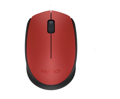 Logitech M171 USB Alıcılı Kablosuz Kompakt Mouse - Kırmızı